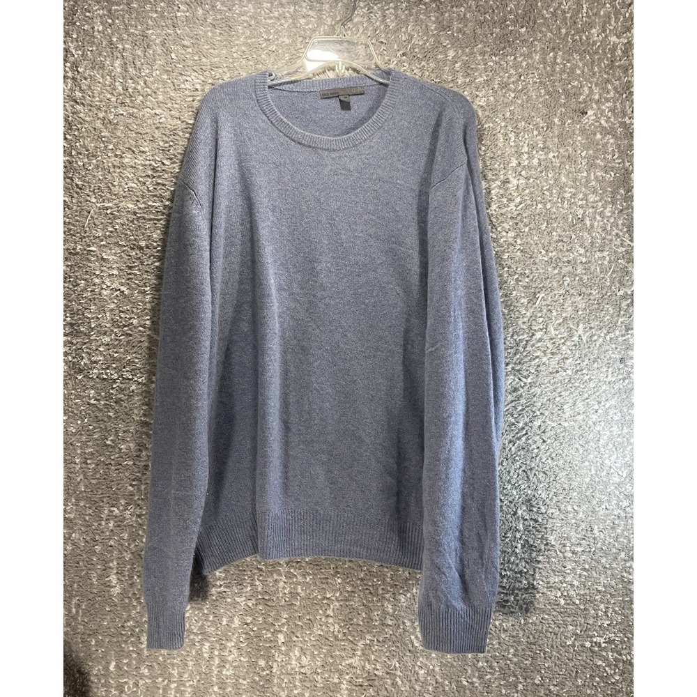 Old Navy Cashmere Blue Crew Neck Sweater XXL Preppy Academia Ola Money Soft